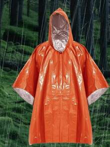 应急保暖毯，双面隔热雨披，反光求生毯，高可见度反光毯，户外露营装备，露营用品，露营必备品 - 多色 - 查看 9