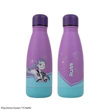 Netflix 1pc Officially Licensed Cartoon  Leak-Proof Cup, Cute Summer Iced Coffee Cup, Purple Design, K-POP - Multicolor - View 4