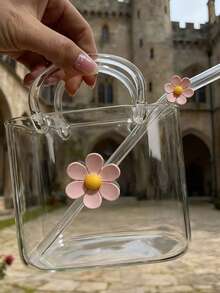 1个高品质手提包，内含大容量透明玻璃杯，适用于酒吧、葡萄酒和鸡尾酒。 - 彩色 - 查看 3