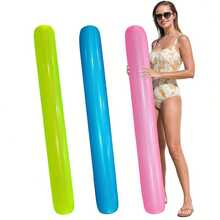 1pc Colorful Inflatable Swimming Stick, A Buoyant Companion For Summer Water Fun! Made Of Lightweight Yet Sturdy PVC, It Can Help Beginner Swimmers Maintain Balance And Serve As A Fun Pool Accessory. Redefining Water Leisure By Ditching The Bulkiness Of Traditional Floats, This Inflatable Stick Is Soft And Skin-Friendly., Pool Inflatable, Beach Essentials, Pool Float - MultiWarna - View 5