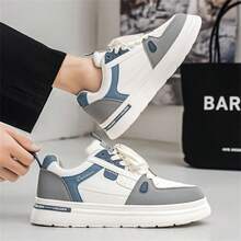 Men's Autumn New Casual Tennis Shoes, Unisex Sneakers - Blue and White - View 2