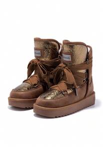 D.Franklin Bottines et boots pour femmes - Tabac - Voir 2