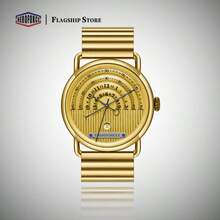 Đồng hồ nam công sở, chất liệu thép không gỉ, chống nước, khóa cài ẩn, hiển thị ngày, quà tặng ngày lễ cho chồng hoặc bạn trai. - Đồng hồ thạch anh cao cấp - Xem 11