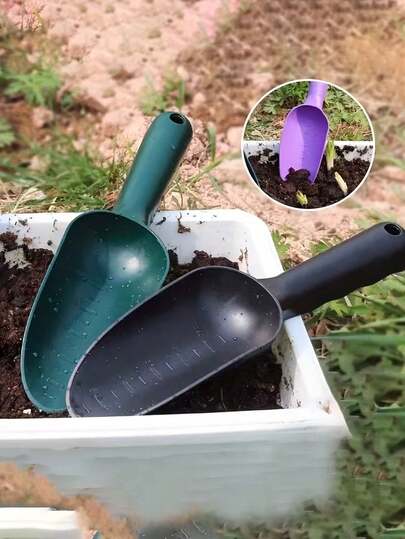 Thick Plastic Garden Trowel, Succulent Soil Shovel, Balcony Vegetable Digging Spade, Gardening Flower Planting, Soil Loosening Tool