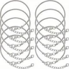 1/5/10 chiếc vòng tay dây xương rắn vàng/bạc với khóa càng cua hình trái tim, thích hợp để tự làm vòng tay, lựa chọn quà tặng lý tưởng. - Vòng đeo tay - Xem 12