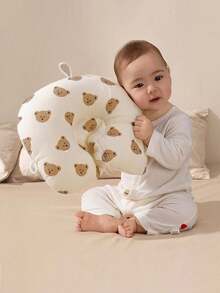 Gối cho bé sơ sinh có thể điều chỉnh, gối định hình đầu và chống giật mình, gối êm ái, mềm mại, thoáng khí, hỗ trợ cổ, có thể giặt được, quà tặng cho bé dùng được quanh năm. - Nhiều màu - Xem 3