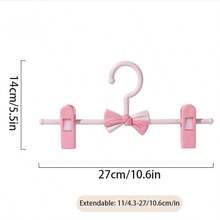 30 cái/20 cái/10 cái Móc treo quần mini chống trượt, kẹp quần có thể điều chỉnh, thu gọn, không đường may, dùng trong gia đình, chống trượt cho quần áo trẻ em. - Hồng - Xem 15
