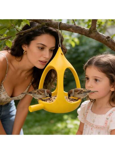 小型喂鸟器 | 球形设计，防水，底部有排水孔，适合麻雀和蜂鸟，适用于花园、森林和屋檐，塑料材质，多种颜色可选