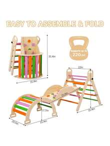 Baby Climbers & Play Structures - Natural Wood Color - View 5