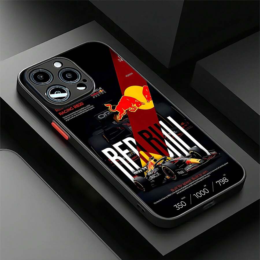 Funda para teléfono Red Bull Racing RB20 de Fórmula Uno. Compatible con fundas para teléfonos : 17, 16 Pro Max, 15 Pro Max, 13 y 12. Fabricada en material TPU, cómoda al tacto y que proporciona protección contra golpes y caídas. Un gran regalo para aficionados a las carreras, familiares, amigos y ocasiones especiales. - Negro - Ver 1
