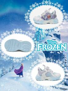 Disney 冰雪奇缘官方授权联名款 | 一系列儿童运动鞋，包括艾莎公主运动鞋、安娜公主运动鞋和阿伦黛尔公主运动鞋，适合日常假日运动和户外穿着。舒适防滑、耐磨透气，呵护双脚。（儿童运动鞋、童鞋、女童鞋） - 藍色 - 查看 4