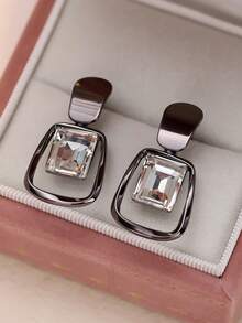 1对女士耳环，优雅奢华设计，时尚百搭，适合作为礼物和日常佩戴 - 耳環耳環 - 查看 3