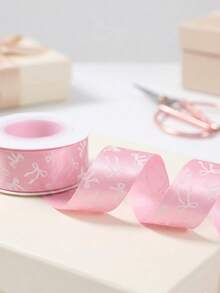 1Pc Pink Bow Foil Ribbons,Perfect For Gift Wrapping,Pink Bow Decorations For Home,Pink Bow Theme Birthday Party Decor,Wedding Decor,Bridal Shower Favors,DIY Bouquet Arrangements,Party Table Decor,Babyshower Decor,Suitable For Home Daily Use,Pink Bow Decor - Pink Bow - View 10