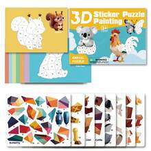4 Pcs Creative & Fun 3D Sticker Set, Easy To Use And Engaging, Ideal For Crafts And Art Beginners, Great For Educational Purposes And Birthday Gifts - Multicolor - View 10