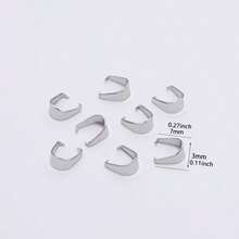 88 chiếc móc khóa mặt dây chuyền bằng thép không gỉ để tự làm vòng tay, dây chuyền, khuyên tai. - tự làm lấy - Xem 7