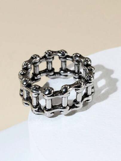 男士复古链条设计戒指 1 件