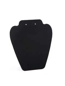 1 chiếc giá trưng bày bông tai và dây chuyền màu đen phủ nhung, hộp đựng trang sức - màu đen - Xem 10