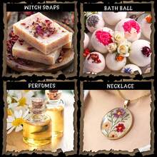 45pcs Witchcraft Supplies Kit, Bulk Dried Flowers For Wiccan Ceremonies, Magic Spells, Soap Making Bath, Hoodoo Herbs For Witchcraft Altar Decor, Herb Witchy Gifts For Women - 45PCS - View 3