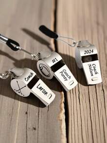 Custom-Engraved Whistles With Lanyards, Personalized Referee Gifts, Sports Gifts For Coaches, Football Team Whistles, And Appreciation Gifts. - Multicolor - View 3