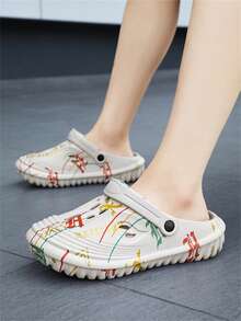 Men's New Summer Slippers Casual Sports Soft Bottom Beach Sandals - Grey - View 5