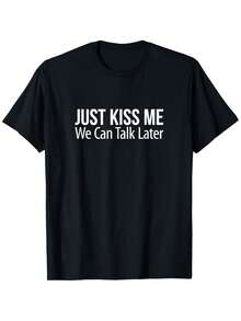 2026 " - We'll Talk Later" - T-Shirt, Unisex Casual Round-Neck Short-Sleeve T-Shirt, Suitable For All Seasons, Humorous T-Shirt, Casual T-Shirt, Slightly Stretchy, 100% Material, Available In Sizes S-XXXL Sommer Outfit Herren - 黑色 - 查看 1