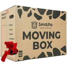 Strong Large Reusable Cardboard Storage Boxes 10 Pack 52cm X 30cm X 30cm With Carry Handles Room List Checkboxes 47L Capacity - Large Box - With Tape Gun - View 9