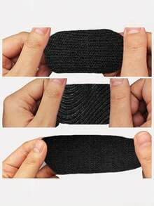 30pcs/60pcs Seamless Muscle Self-Adhesive Stickers - Black Breathable Muscle Effect Patches Tape With Starry Sky Pouch, Securely Fixed, Easy Removal, Suitable For Daily Sports And Multiple Uses/The Product Is Not Intended To Be Affixed To The Mouth - Black - View 4