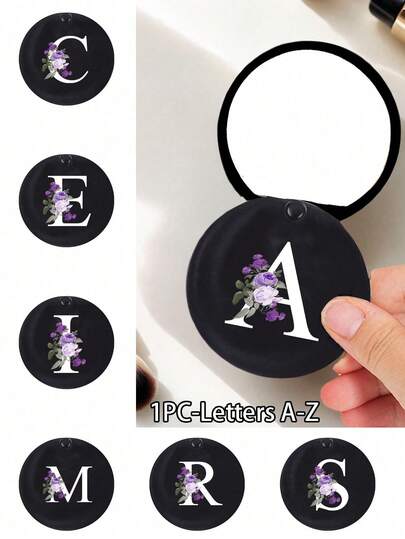 This Convenient Sliding Mini Makeup Mirror Is Printed With The Letters A-Z In Purple And White. It Is A Cute Makeup Mirror, Mini Portable Makeup Mirror, And Handheld Makeup Mirror, Suitable For Daily Use, Travel, And Gatherings. It Is Also A Cute And Interesting Gift, Suitable For Birthdays, Beaches, Holidays, And Other Occasions. It Is An Excellent Gift For Women, Mothers, Teachers, Friends, And Bridesmaids.