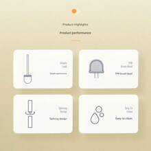 1-2个可拆卸软硅胶马桶刷，带底座，壁挂式马桶刷，浴室清洁工具 - 多款 - 查看 8