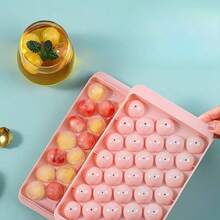 Khay làm đá viên tròn có nắp đậy, khuôn làm đá viên tự chế sáng tạo. - Nhiều màu - Xem 6