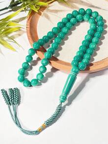 1 chuỗi tràng hạt Tasbih/Misbaha thủ công 51 hạt, chuỗi hạt cầu nguyện Hồi giáo, thời trang và thanh lịch. - Nhiều màu - Xem 2
