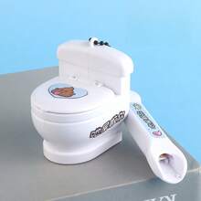1pc Funny Prank Toilet Feeding Keychain, Novelty Scooper Owner Hanging Decor, Retractable Feeding Cycle Gift - Multicolor - View 16