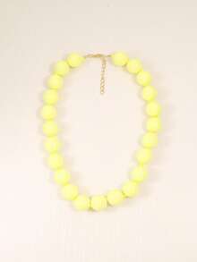 1 件波西米亚风格多层塑料亚克力串珠项链，几何圆形图案，手工制作，适合节日和日常佩戴 - 珠項鍊 - 查看 50