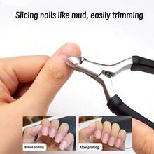 Bộ 2 dụng cụ chuyên nghiệp cắt móng chân mọc ngược kèm dũa móng, kìm cắt móng bằng thép không gỉ và dụng cụ chà chân hai mặt, dụng cụ chăm sóc móng chân để loại bỏ da chết và điều trị móng mọc ngược. - nhiều màu - Xem 6