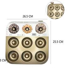 1个不粘碳钢蛋糕模具，花朵南瓜蛋糕模具，防滑耐热，6/9/12杯不粘玛芬模具，长方形面包模具，平底烤盘，家用烘焙工具，迷你玛芬烘焙模具，柱形蛋糕模具，烤箱蛋糕配件，烘焙用品，厨房用品。可用于制作纸杯蛋糕、海绵蛋糕、玛芬蛋糕和饼干。餐厅厨房必备烘焙模具，适合家庭和餐厅使用。 - 咖色 - 查看 18