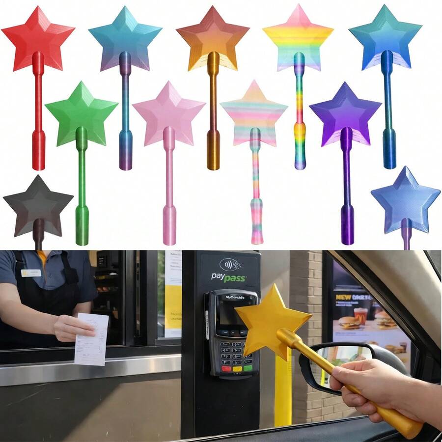 1pc Contactless NFC Payment Sleeve, Starlight Magic Wand Touchless Payment Device - Multicolor - View 1