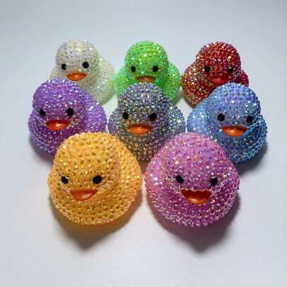1 Set Rhinestone Duck Craft Kit, DIY Decorative Ornament, Suitable For Classroom, Party, Swimming
