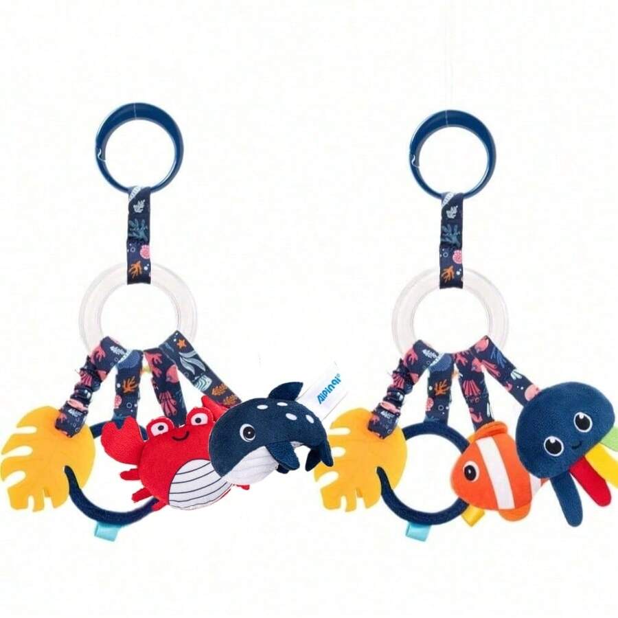 Ocean Style Plush Doll Pendant For Baby Stroller/Crib, 0-1 Years Old