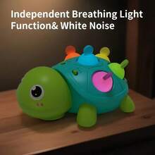 0-12 Months Baby Crawling Turtle Toy - Musical Lighting Interactive Toy, Early Development Crawling Toy With Button, Soothing Sound Suitable For Tummy Time, Newborn Baby Gift For Boys And Girls - Multicolor - View 6