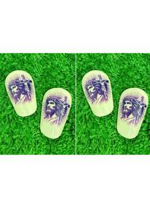 1双10x6厘米迷你足球护腿板，EVA内衬PBT防护训练版 - 紫色 - 查看 6