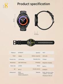 Montre connectée D8 pour femmes 2026, nouveau tracker de fitness mode pour dames avec écran tactile HD 1,46", étanche IPX8, 100+ modes sportifs, podomètre, compteur de calories, moniteur de fréquence cardiaque, suivi du cycle de sommeil, moniteur de sommeil, tracker d'activité - Voir 12