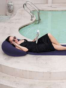 Outdoor Inflatable Pad, Easy To Fold And Portable, Simple To Use. Suitable For Beach Parties. Outdoor Inflatable Pillow Pad, Thick Plush Surface, Foldable And Portable, Can Be Used For Yard And Swimming Pool, Vacation Inflatable Pad, Camping Equipment - Multicolor - View 8