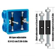 Bộ dụng cụ sửa chữa hộp điện loại 86 màu đen (10 chi tiết), bao gồm 10 ốc vít và 1 cờ lê (kiểu ngẫu nhiên), lý tưởng để sửa chữa hộp điện bị hỏng. - Xem 3