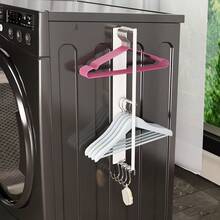1pc Magnetic Washing Machine Side Hanging Rack, Bathroom Wall-Mounted Clothes Storage Rack - Multicolor - View 2