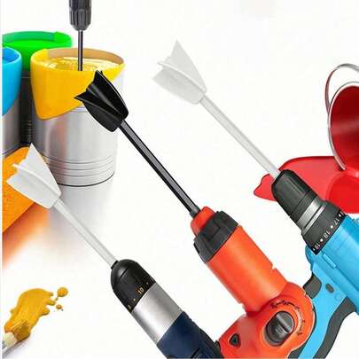 Reusable Epoxy Resin Mixer Attachment, 4-Blade Epoxy Resin Mixer, Spiral Mixing Paddle, Small Mixer For Paint And Epoxy Resin Mixing, Non-Stick Easy-Clean Design, Comfortable Grip, Plastic Material For Efficient Smooth Mixing, Suitable For Epoxy Resin Mixing, Applicable For DIY Crafts And Painting Projects, Epoxy Resin Mixing Paddle/Accessory, Mixing Tool, Plastic Coated Mixer Drill Bit Accessory