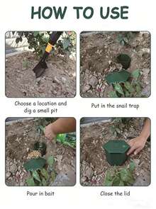 1 buc capcană pentru melci, capcană pentru reptile, capcană pentru melci, fabricată din plastic, pentru combaterea dăunătorilor, potrivită pentru grădini de legume, amenajarea peisagistică și grădinăritul acasă. Un instrument esențial de grădinărit, perfect pentru sezonul nunților, sezonul absolvirilor și cadouri de Ziua Mamei. - multicolor - Vizualizare 8