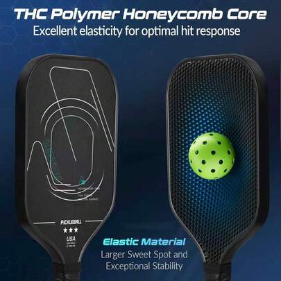 The T700 Carbon Fiber Offers Powerful Hitting Power And Control. Its Matte-Textured Carbon Surface Has High Friction And Is Highly Wear-Resistant. The Anti-Slip Handle Is Breathable And Sweat-Absorbent, Making It Suitable For Beginners And Training.
