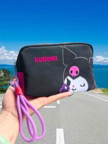 SANRIO 可爱卡通猫咪便携化妆包，旅行必备收纳袋，手机包，酷洛米旋律拉链包，学生文具铅笔盒 - 查看 17