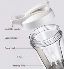 400 Ml Electric Blending Cup, Rechargeable Version - White - View 4