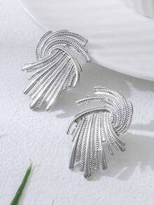 1 Pair Exaggerated Fashion Firework Design Earrings, Suitable For Women's Daily Wear - Earrings - View 5